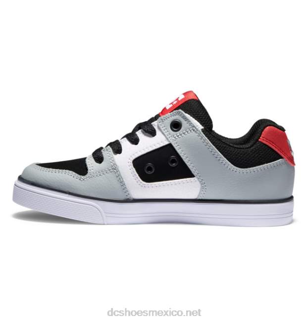 DC Shoes puro - zapatos para niños VGJFD4563 Gris oscuro