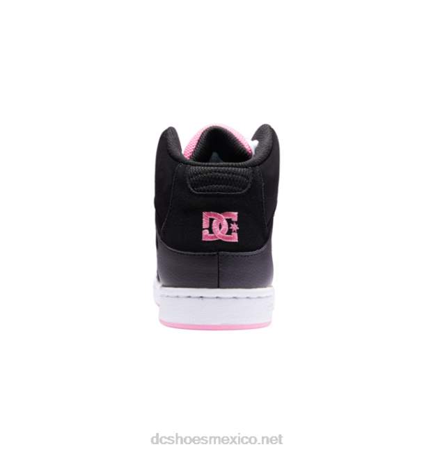 DC Shoes zapatos de caña alta Pure para niños VGJFD4541 negro/rosa