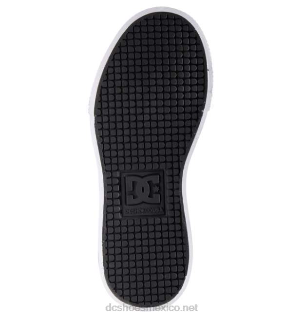 DC Shoes zapatos de caña alta con cordones elásticos puros para niños VGJFD4522 trigo/negro