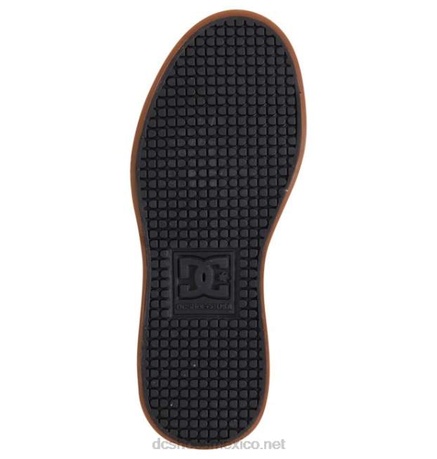 DC Shoes zapatos de caña alta con cordones elásticos puros para niños VGJFD4546 negro/goma