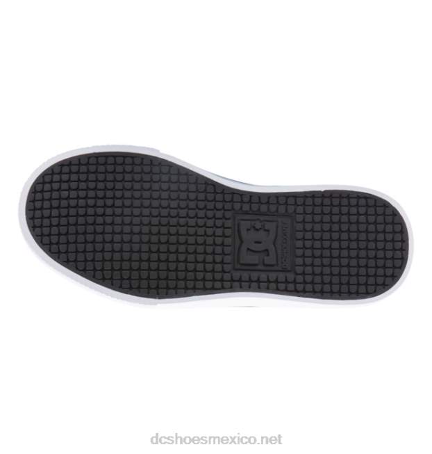 DC Shoes zapatos de caña alta con cordones elásticos puros para niños VGJFD4566 Gris oscuro