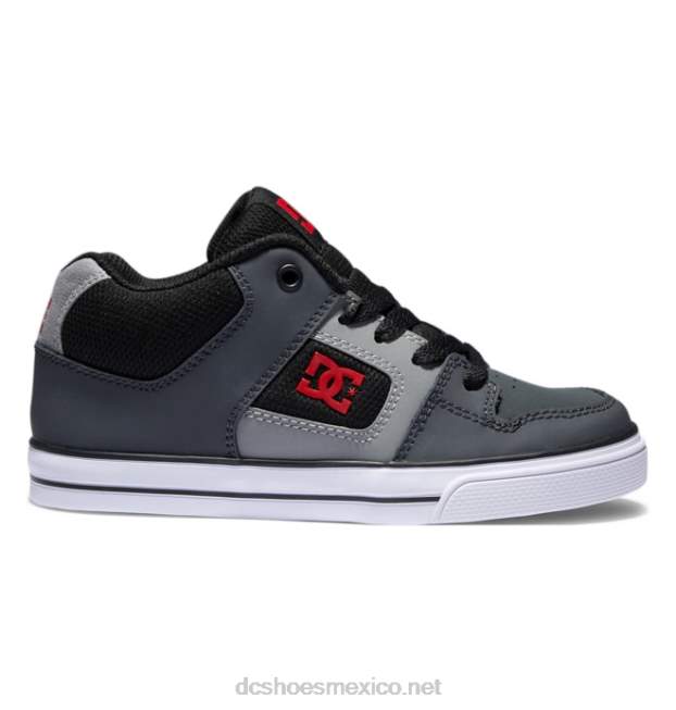 DC Shoes zapatos de caña media pure mid para niños VGJFD4549 negro/gris/blanco