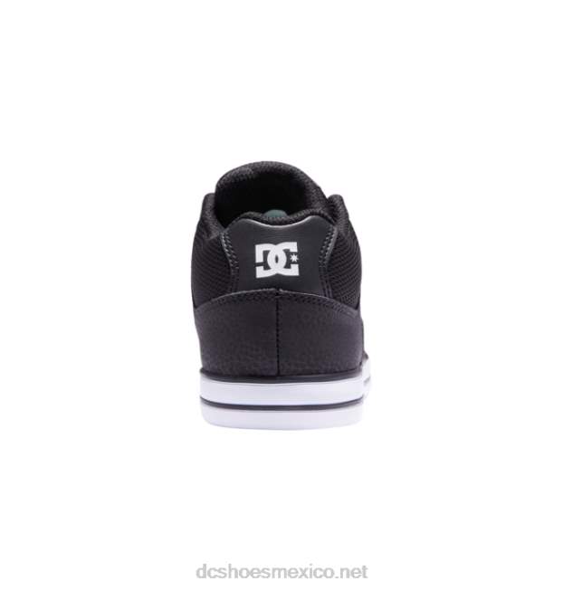 DC Shoes zapatos de caña media pure mid para niños VGJFD4556 blanco negro