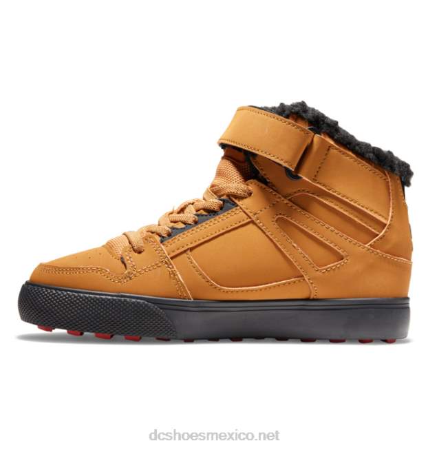 DC Shoes zapatos de invierno puros para niños VGJFD4510 trigo/negro