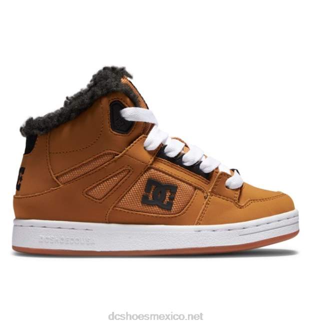 DC Shoes zapatos de invierno puros para niños VGJFD4520 marrón/trigo