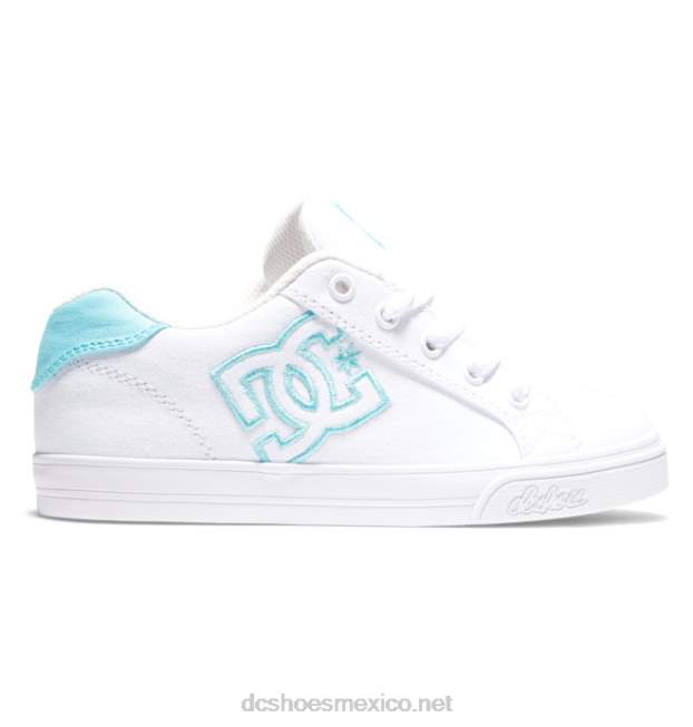 DC Shoes zapatos chelsea para niños VGJFD4505 julipán blanco/menta