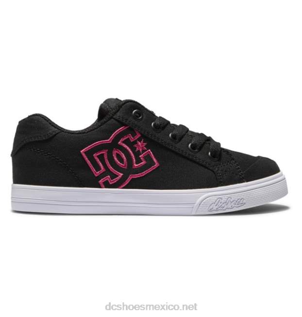 DC Shoes zapatos chelsea para niños VGJFD4528 plantilla negra/rosa