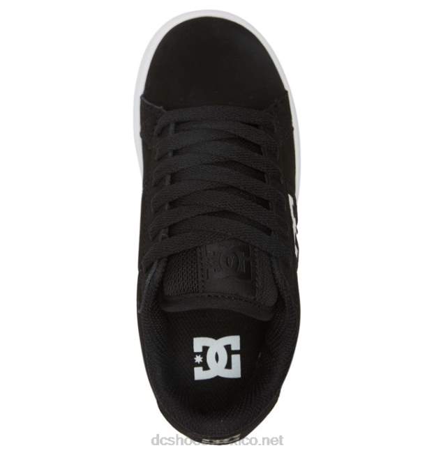 DC Shoes zapatos de delantero para niños VGJFD4514 blanco negro
