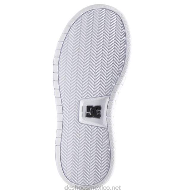 DC Shoes zapatos de delantero para niños VGJFD4514 blanco negro