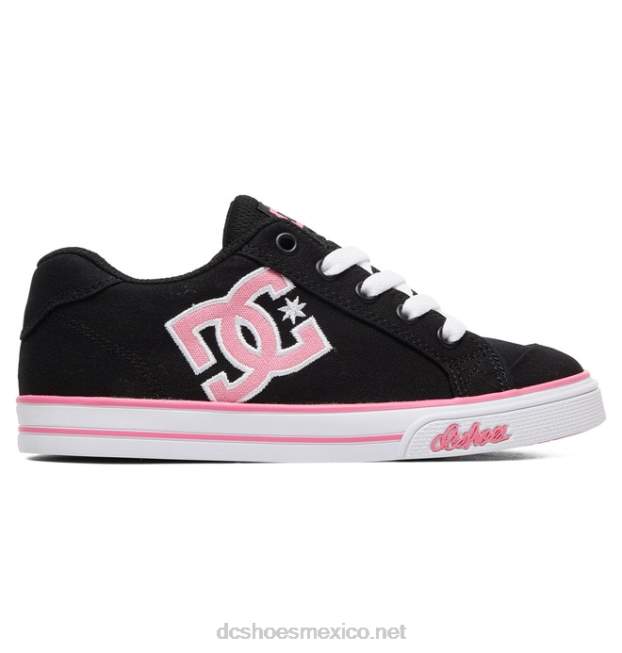 DC Shoes zapatos de lona chelsea para niños VGJFD4506 negro/rosa