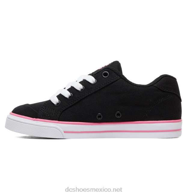 DC Shoes zapatos de lona chelsea para niños VGJFD4506 negro/rosa