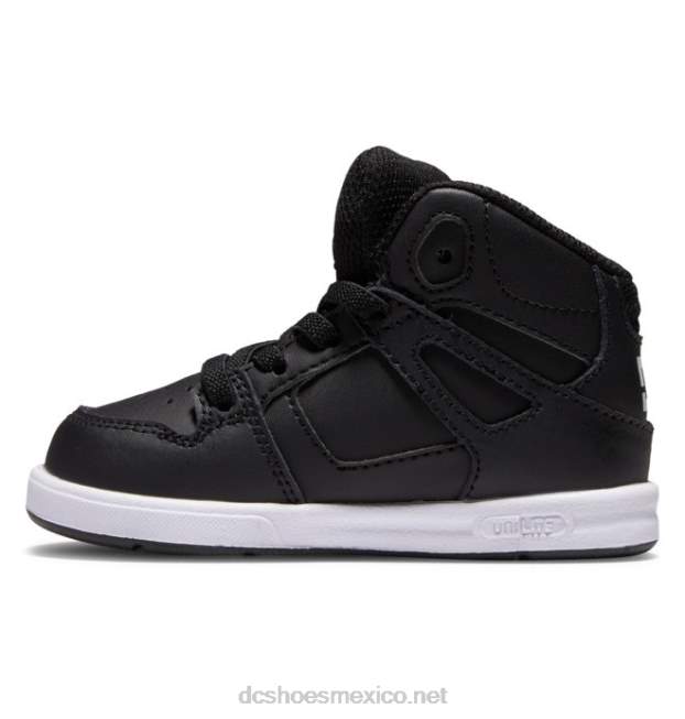 DC Shoes zapatos pure hi high para niños pequeños VGJFD4547 blanco negro