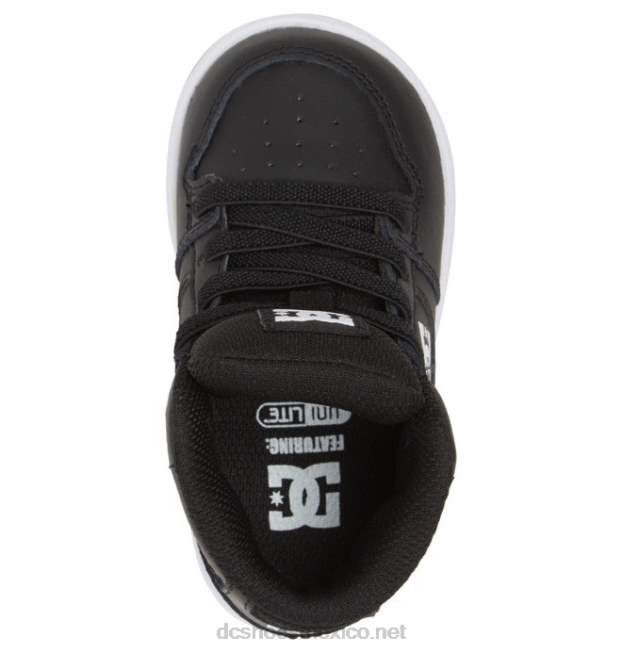 DC Shoes zapatos pure hi high para niños pequeños VGJFD4547 blanco negro